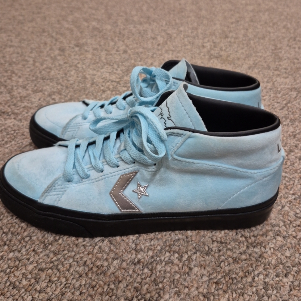 Converse Louie Lopez Pro Mid FA Cyan Tint Black Skate Shoe Size 7.5 men 9 women